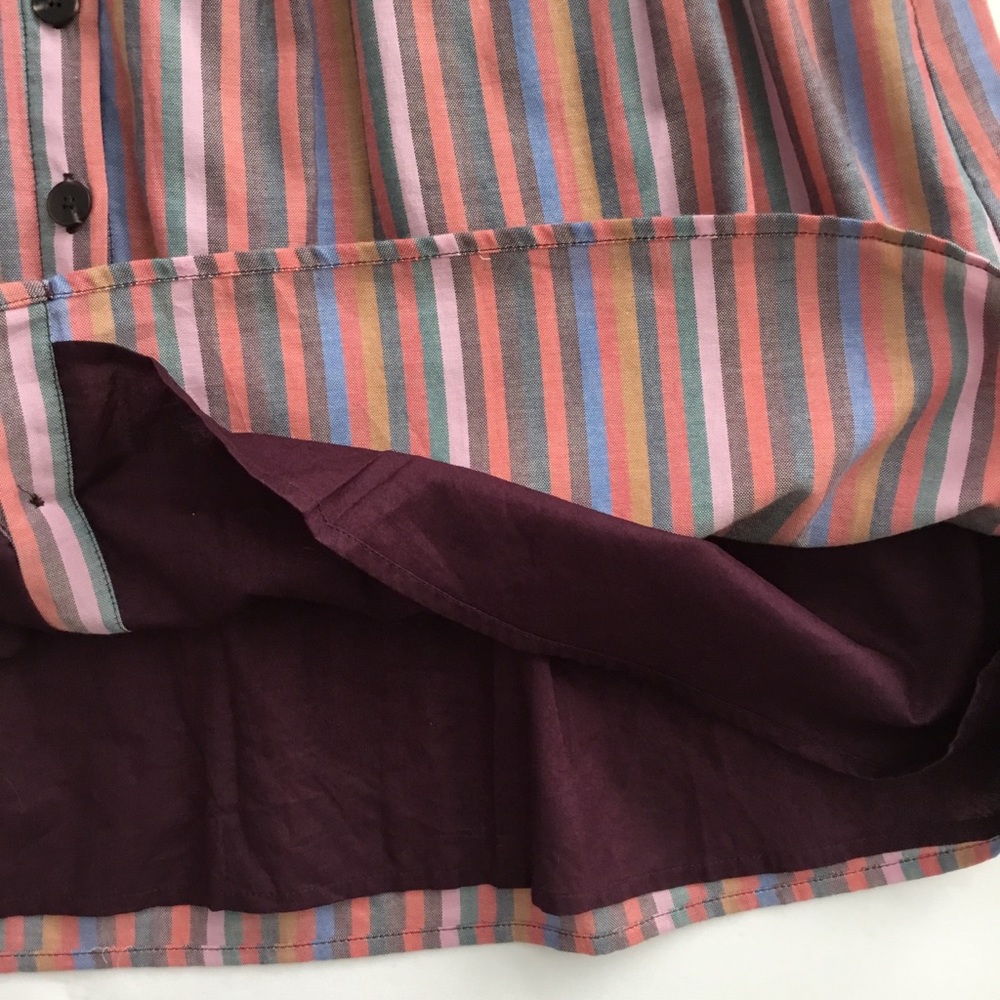 Madewell Tank Dress Multi Colored Stripes Size S - Picture 8 of 11